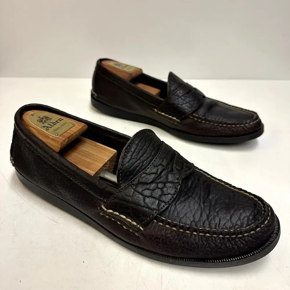 RARE Rancourt & Co. x Bill's Khakis Bison Penny Loafer Camp Moc Maine USA 11 D